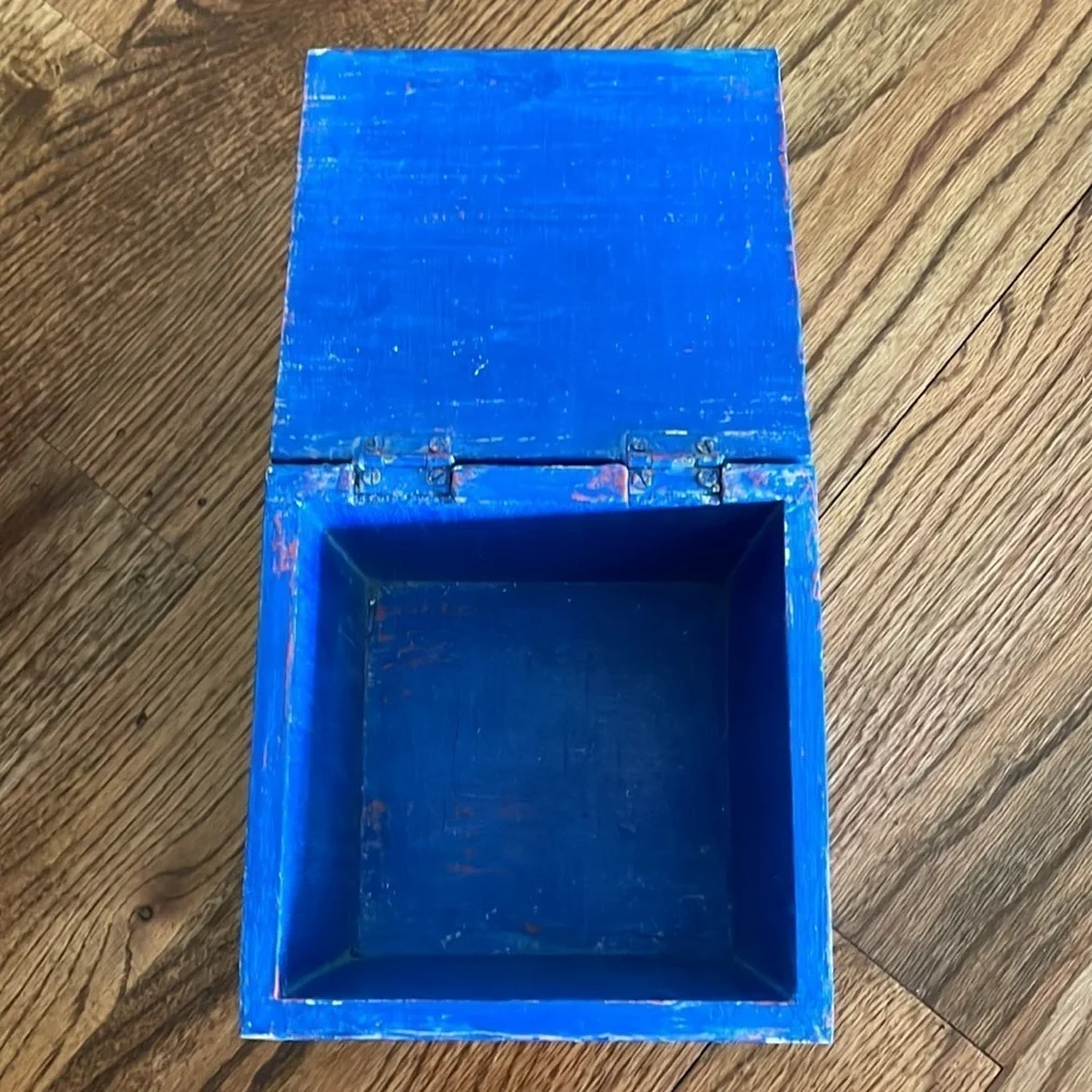 Set of blue bear bear nesting boxes (4 in total)